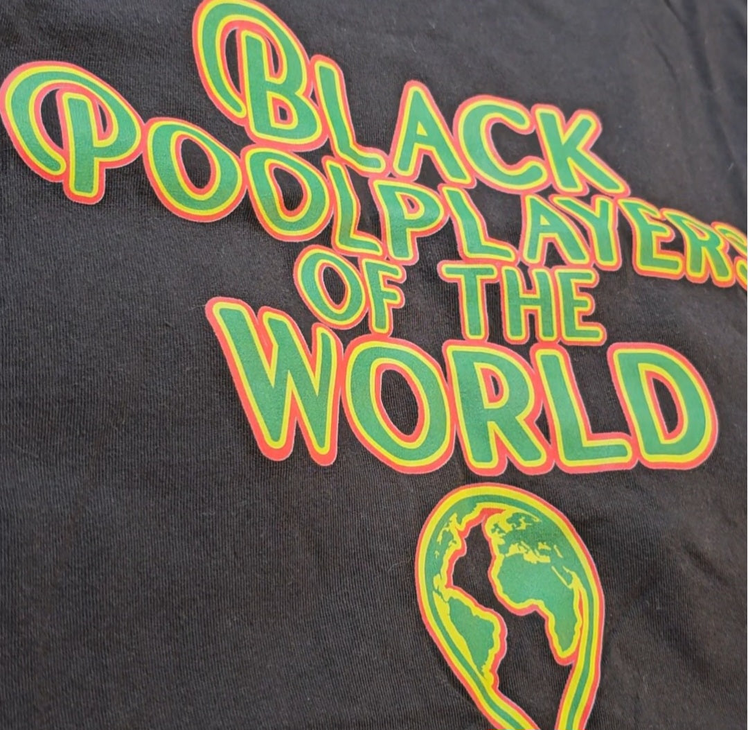 Black Poolplayers of the World Logo Tee